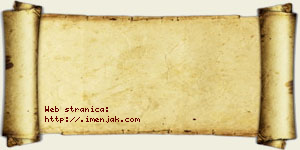 Njegoslav Bzenić vizit kartica